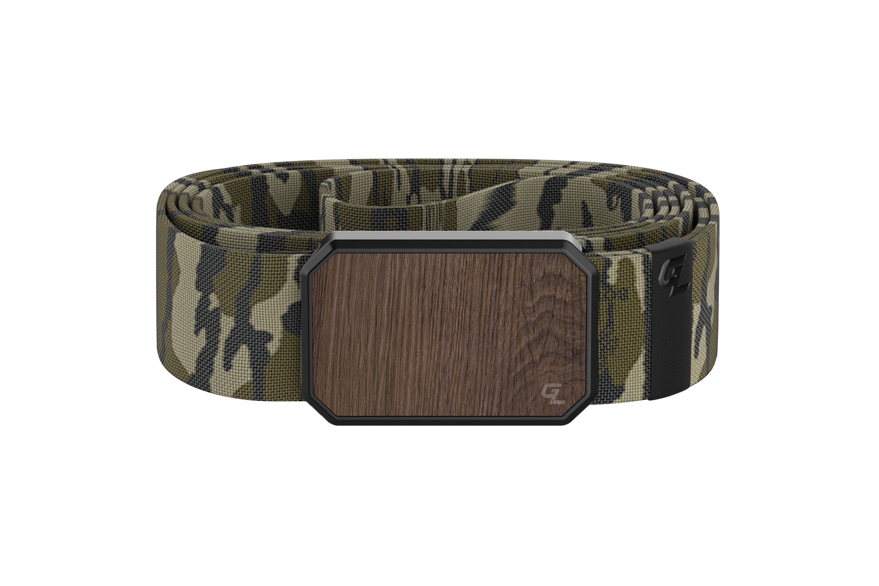 Groove Belt Walnut/Mossy Oak Bottomland  viewed front on