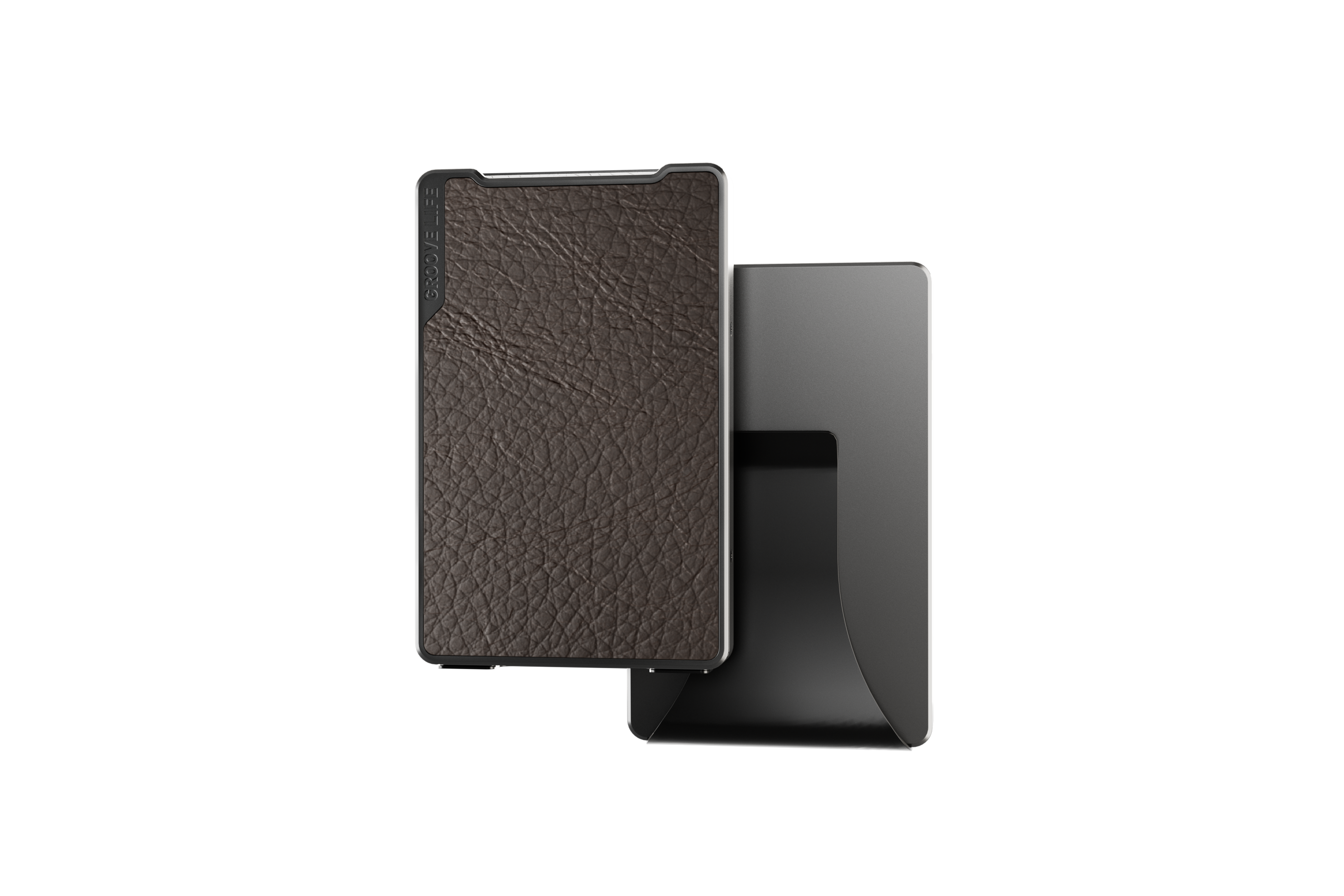 Groove Life Leather Wallet Brown View 2 Money Clip