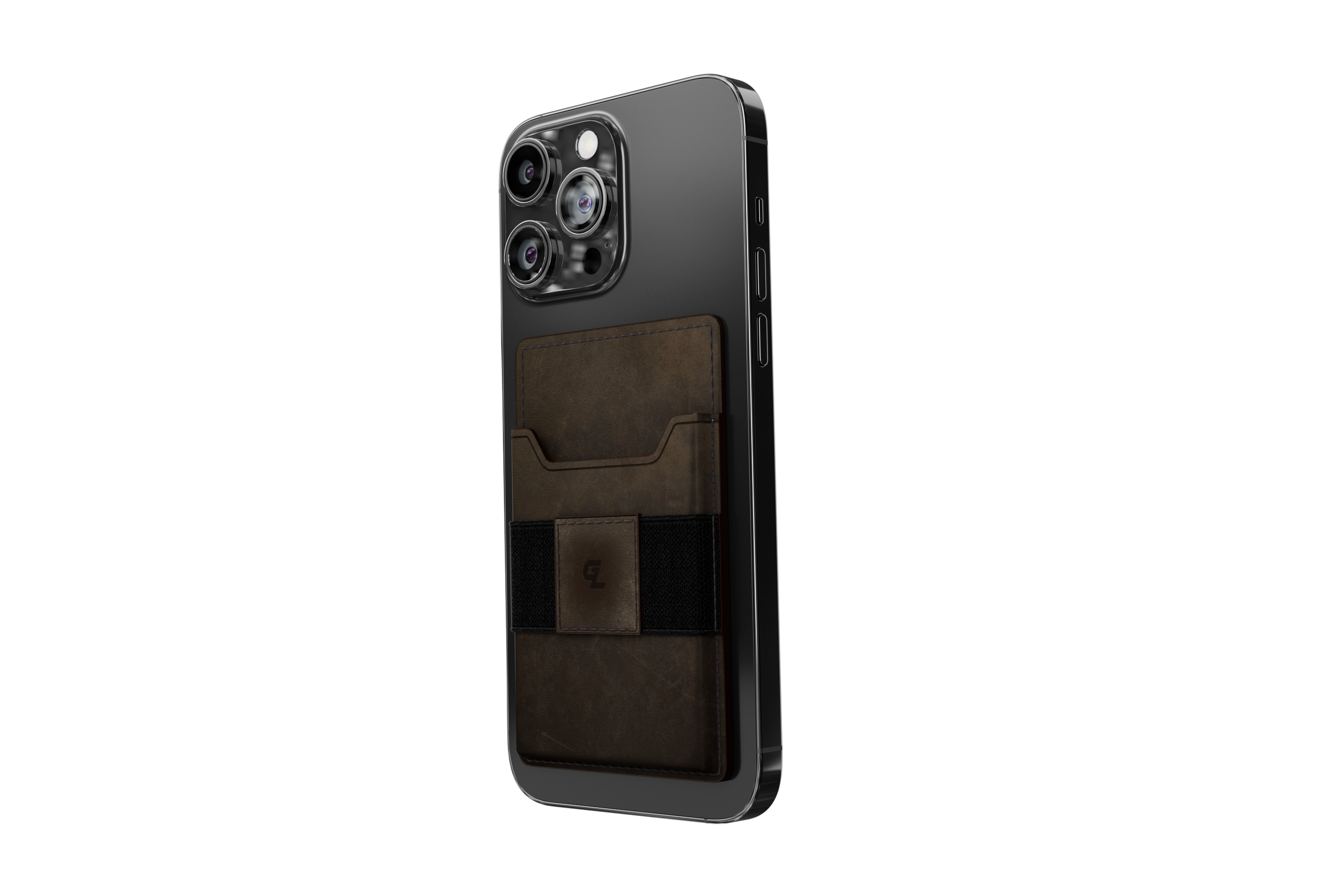 Groove Wallet Go™ - Brown Leather Go Nano Suction iPhone Image