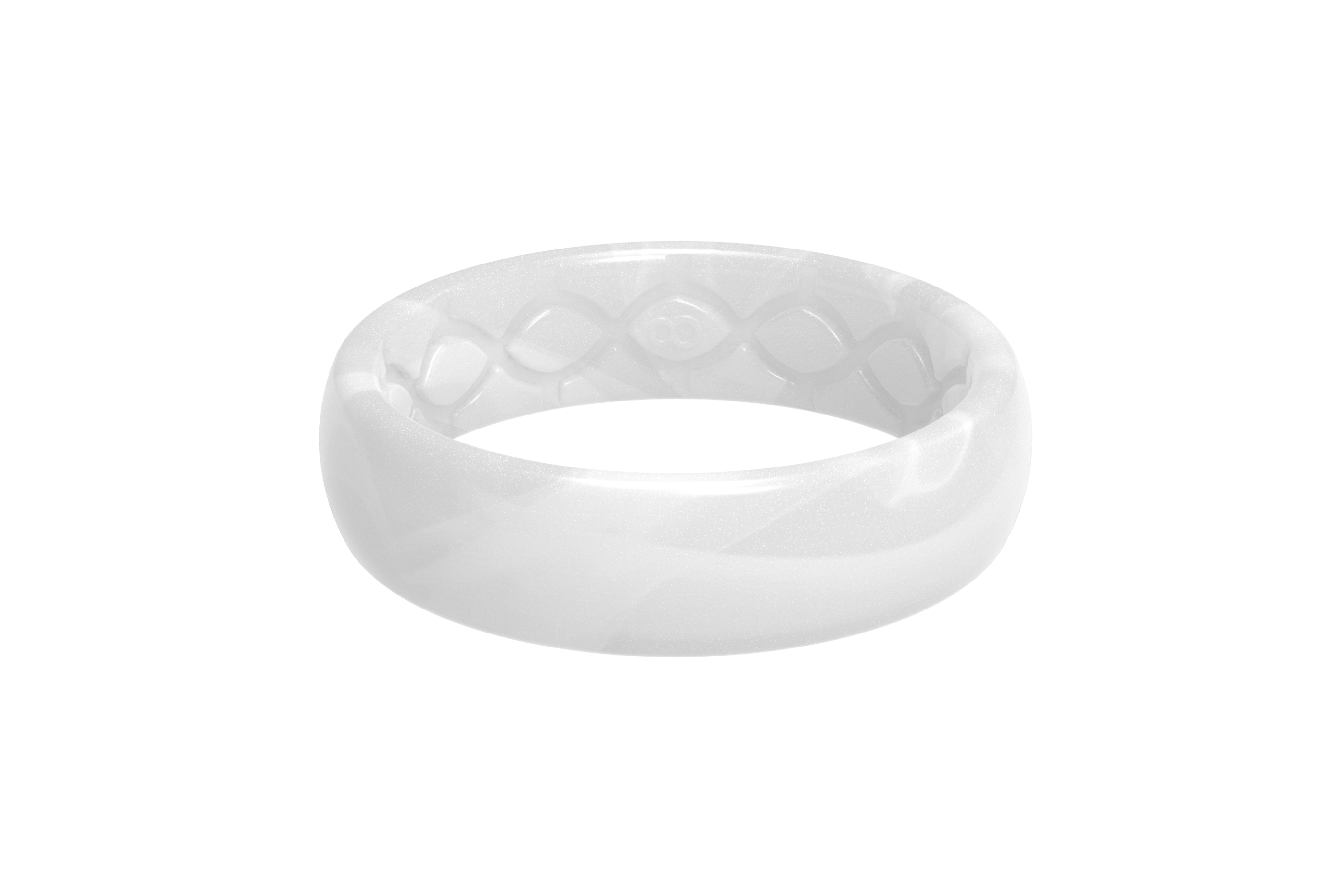 solid pearl thin ring 