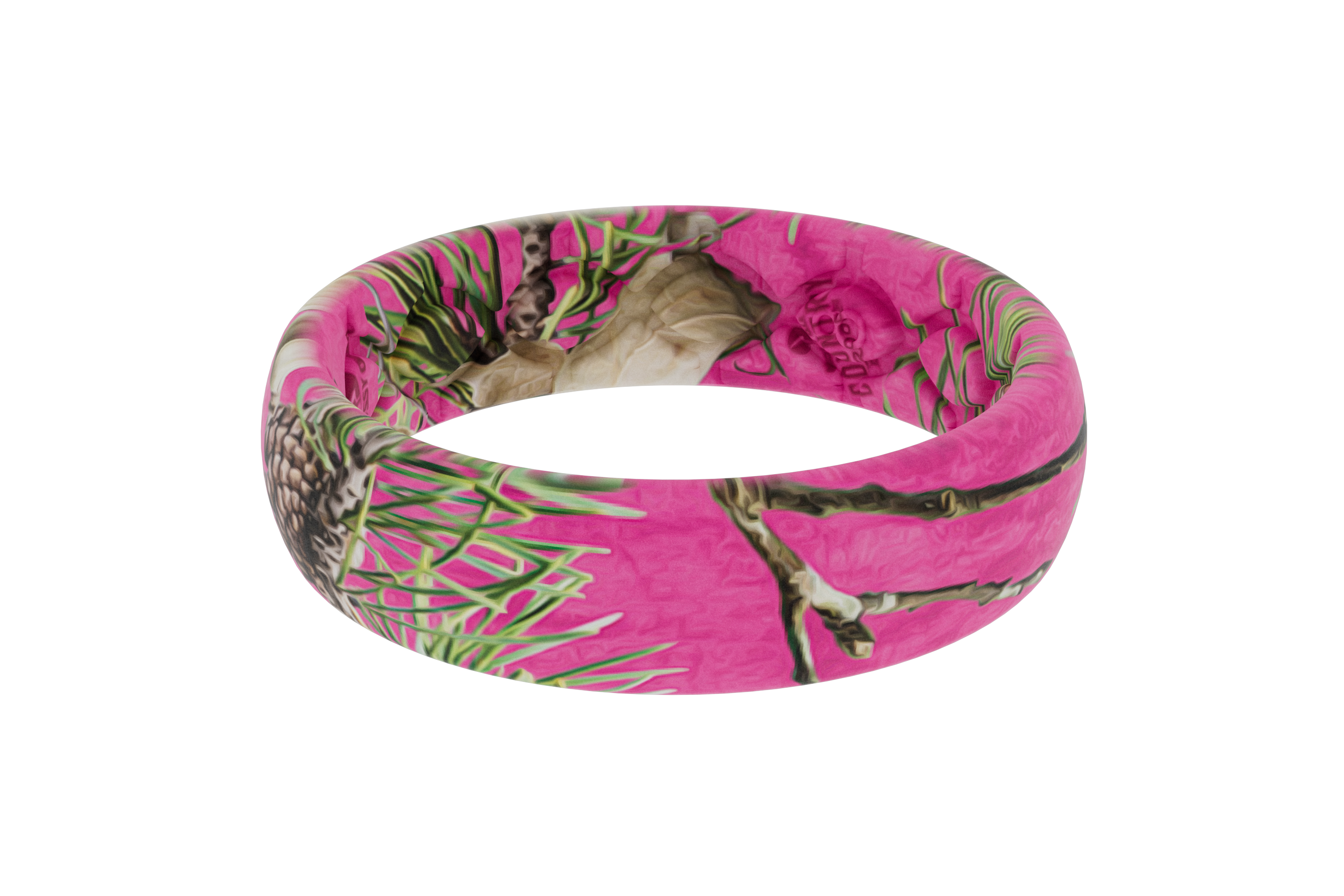 Mossy Oak Country Roots Hot Pink Camo Thin Ring View 2