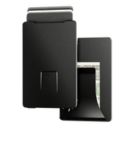 Groove Wallet - Midnight Black With Money Clip View 1